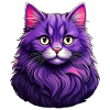 Cat Modern Design Purple