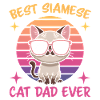 Gatto siamese che dice, gatto siamese, papà, regalo per gatto siamese
