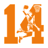 NUMBER 14 BASKETBALL 14TH BIRTHDAY