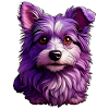 Chien mignon au design moderne