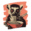 Lemur Ramen Retro