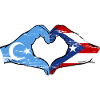Uyghur Puerto Rico Hands Heart Shape Used
