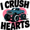 I Crush Hearts Monster Truck
