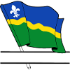 Flag Flevoland text banner
