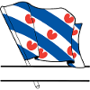 Flag Friesland text banner
