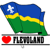 Flag Flevoland heart FLEVOLAND