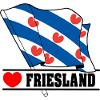 Flag Friesland heart FRIESLAND