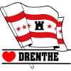 Flag Drenthe heart of DRENTHE
