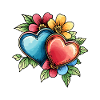 Heart Flowers