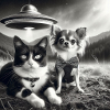 chat et chihuahua ovni