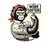 Starke Gorilla-Frau: Arbeite weicher