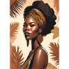 Afrique Noir Belle Femme