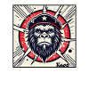 Revolutionärer Parodie Gorilla