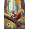 Eichhörnchen im Wald Grün