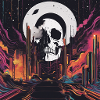 Totenkopf bunt