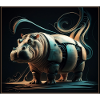 Hippopotame mécanique