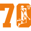 NUMBER 70 BASKETBALL 70TH BIRTHDAY