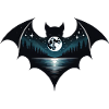 Bat with night sky