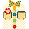 Bunte Clown-Dekoration