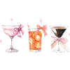Stylish Coquette Cocktails with Bows Tea