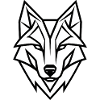 Wild Wolf Logo, Wolfskopf, geometrisch