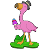 Flamingo Waffle Cream