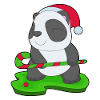 Panda Christmas Hockey