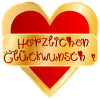 HERZ HERZLICHEN GLÜCKWUNSCH