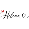 Helena Nom Prénom Calligraphie coeur
