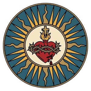 Heilig Hart van Jezus met zonnestralen