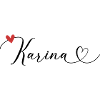 Karina Nom Prénom Calligraphie coeur