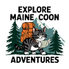 Explorer Maine Coon Adventure Print