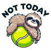 Tennisball mit Faultier