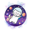 Kawaii Astronaut Kitten - Cosmic Journey