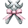 Coquette Bow Mechanic Wrench Pink