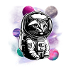 "Astronaut Cat - Cosmic Explorer