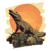 Crocodile Retro