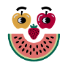 Frucht Gesicht