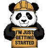 I'm Just Getting Started Panda