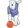 Eisbär Bowling Bowlingkugel