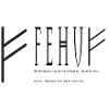 Fehu lettering design black