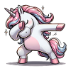 Einhorn dab Tanzen