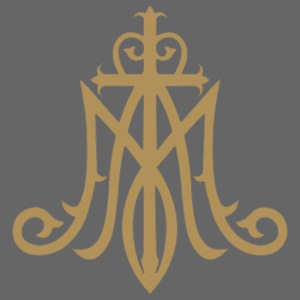 Maria monogram met kruis