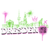 Dresde Skyline City Allemagne Graffiti