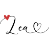 Léa Nom Prénom Calligraphie coeur