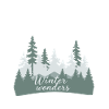 Winterwunderwald Silhouetten