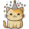 Cute Birthday Kitten
