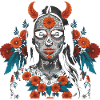 beautiful skull woman