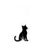 Letter I with cat