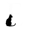 Buchstabe E mit Katze